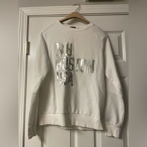 New Balance “Boston” Sweatshirt w terry cloth half sleeves